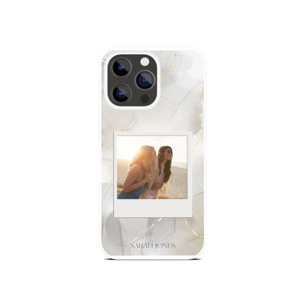 Polaroid photo personalised phone case