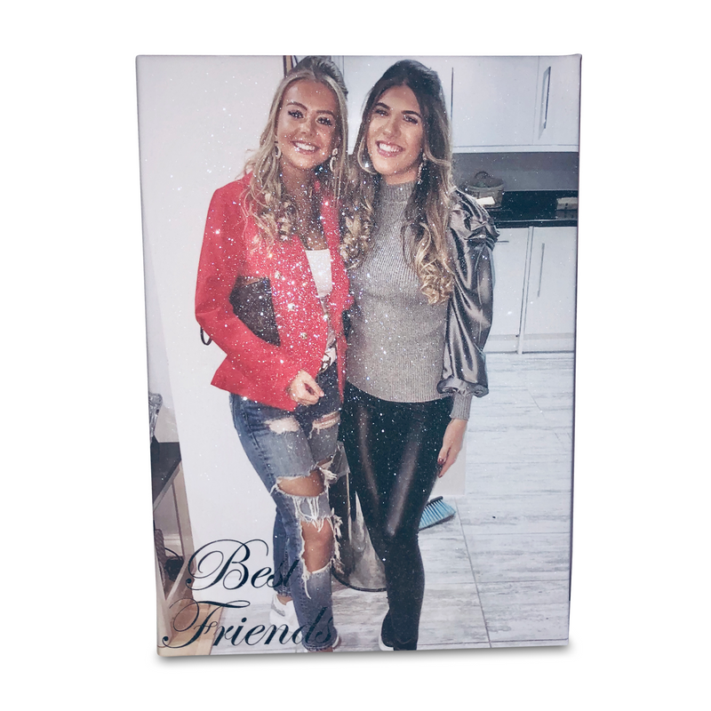 Personalised Photo Canvas with Glitter | Crystalise Boutique