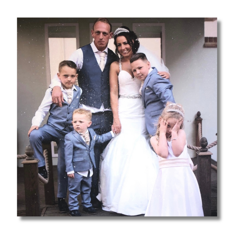 Glitter Wedding Photo Canvas | Crystalise Boutique