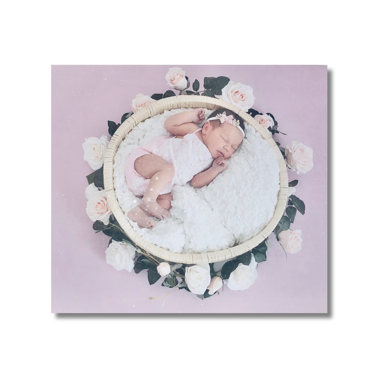 Personalised Photo Canvas with Glitter | Crystalise Boutique