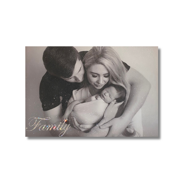 Personalised Photo Canvas with Glitter | Crystalise Boutique
