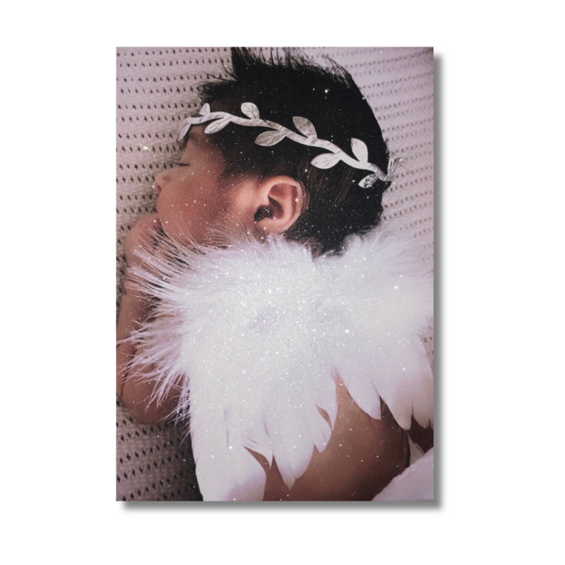Personalised Photo Canvas with Glitter | Crystalise Boutique