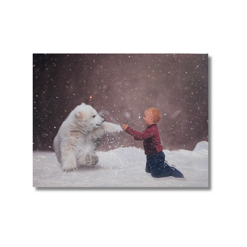 Personalised Photo Canvas with Glitter | Crystalise Boutique