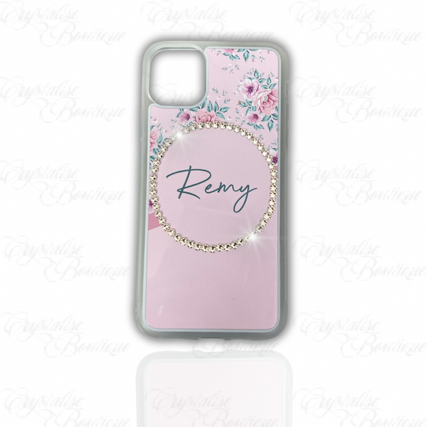 Pink Floral Personalised Phone Case