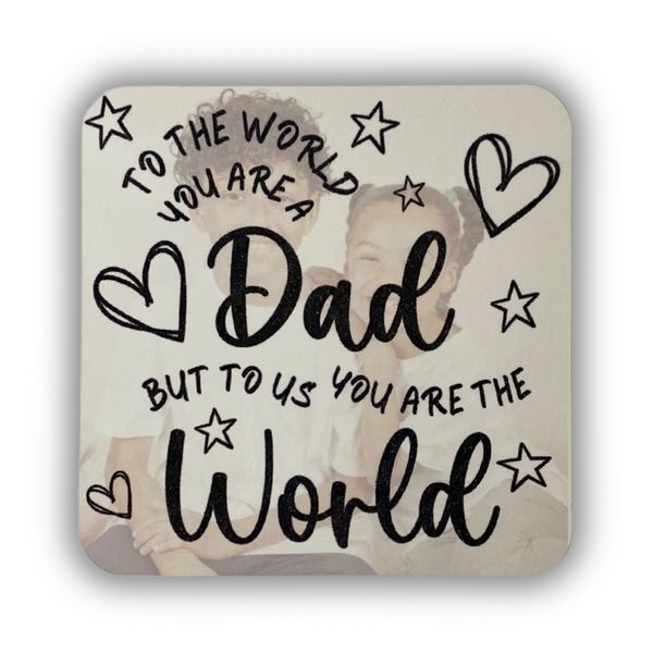 Fathers Day Personalised Coaster Style 2