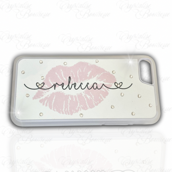 Pink Lips Personalised Phone Case