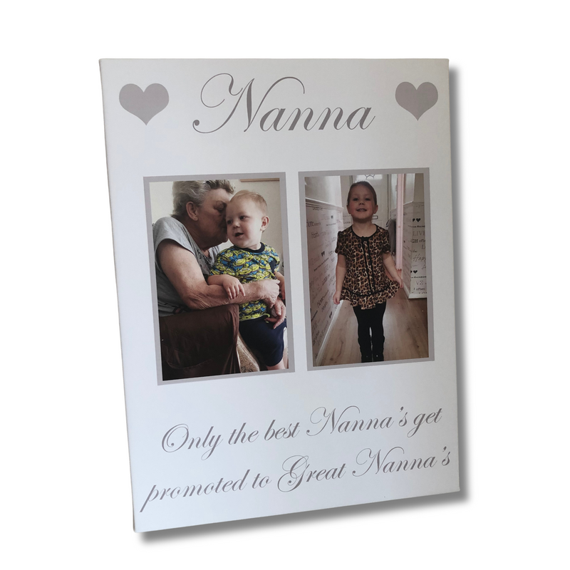 Glitter Photo with border Canvas & Text