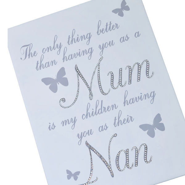 Glitter Canvas 'Mum & Nan' Quote