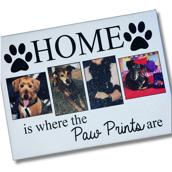 Glitter Personalised Photo Pets Canvas