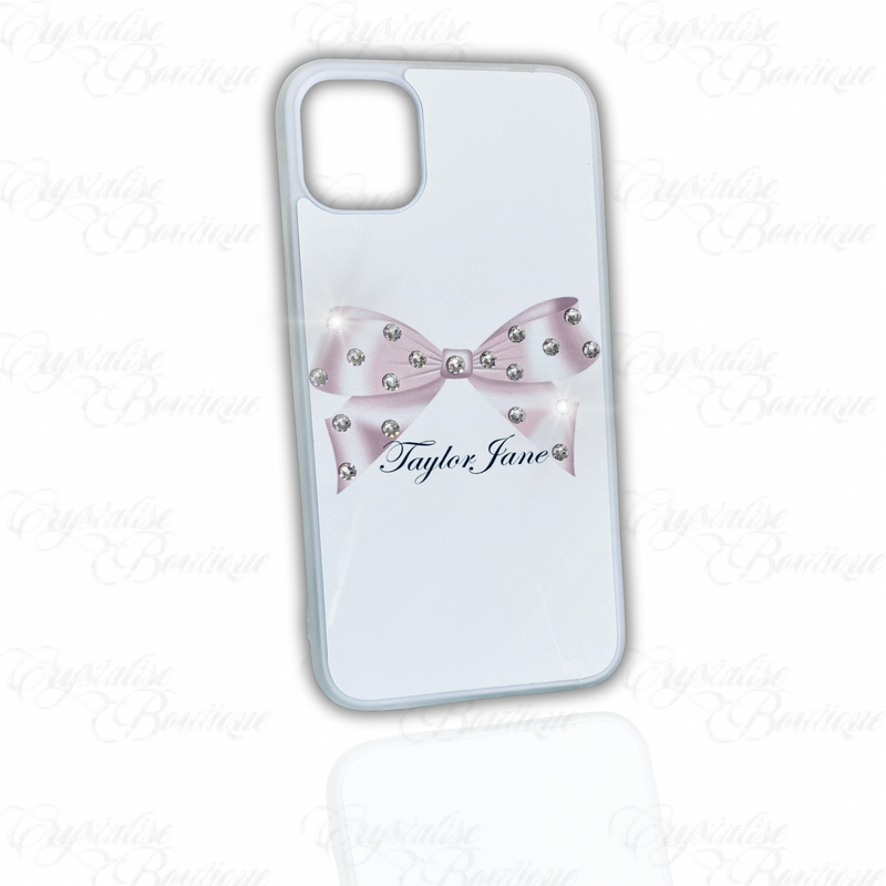 Baby Pink Bow Personalised Phone Case