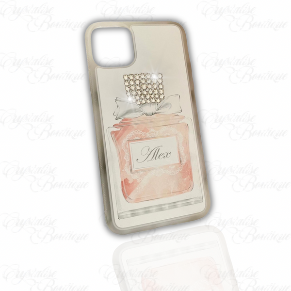 Peach Perfume Bottle Personalised Phone Case
