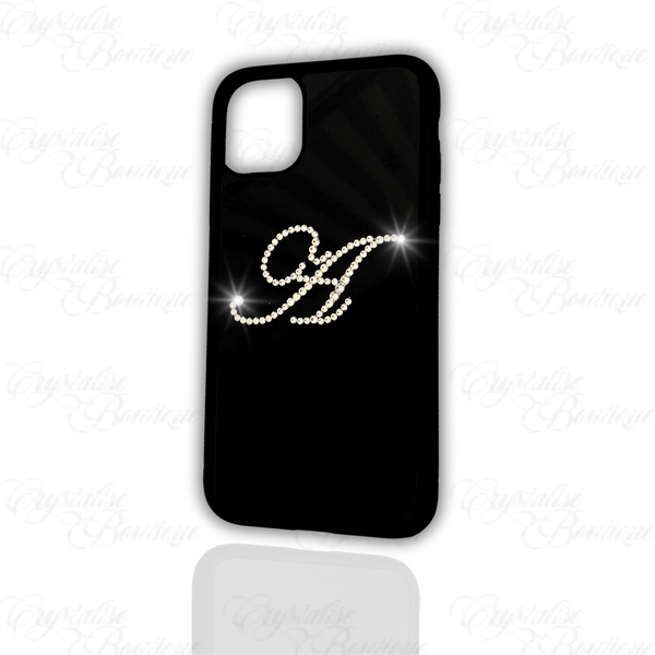 Crystal Initial Phone Case